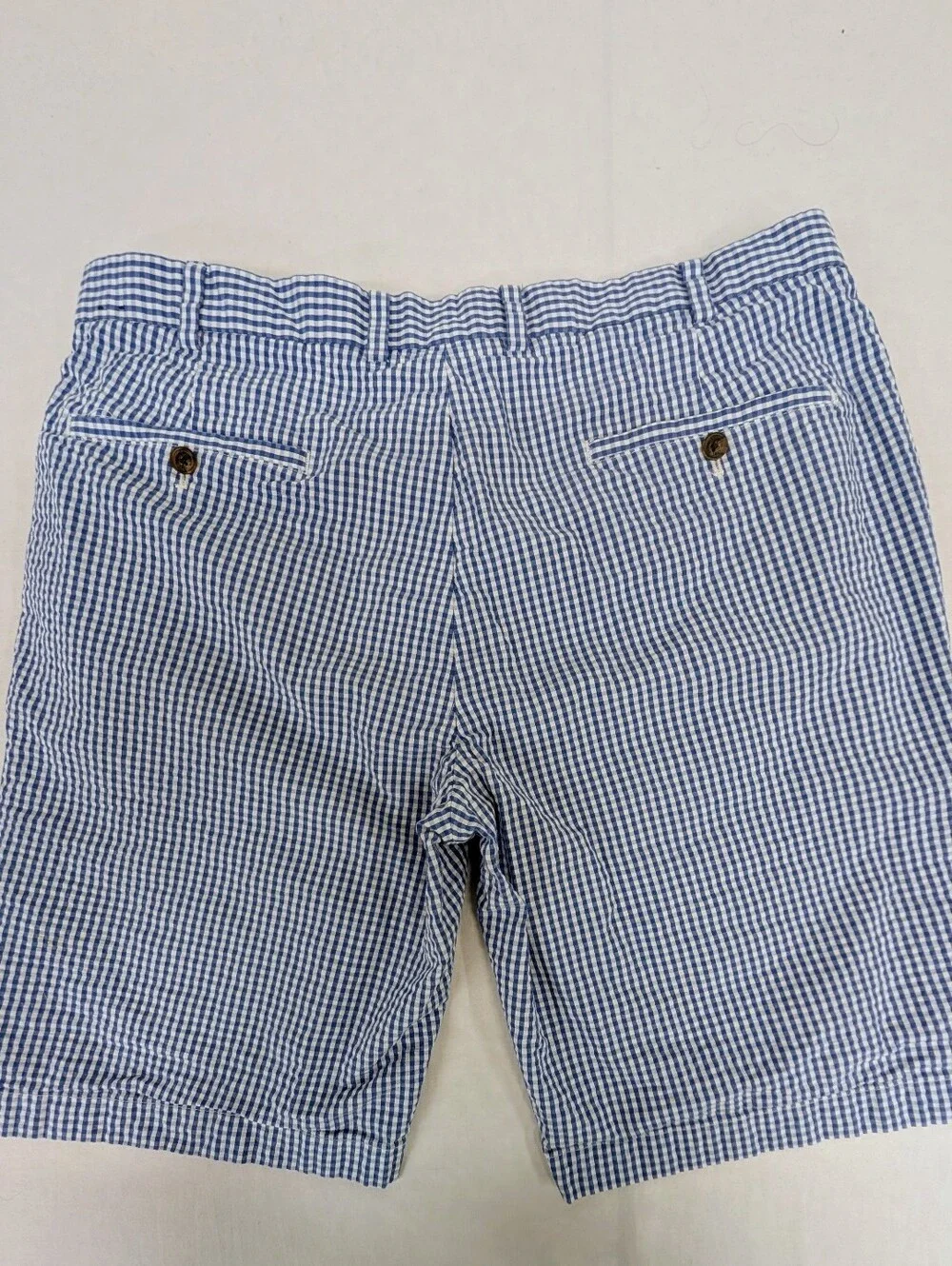 Brooks Brothers Blue Gingham Shorts Size 38